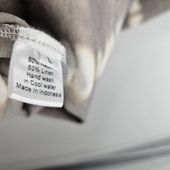 Sole by Mare Sole Amore Dress Gray Tie Dye Long Linen Blend Lagenlook NWT Size L - Picture 7 of 7
